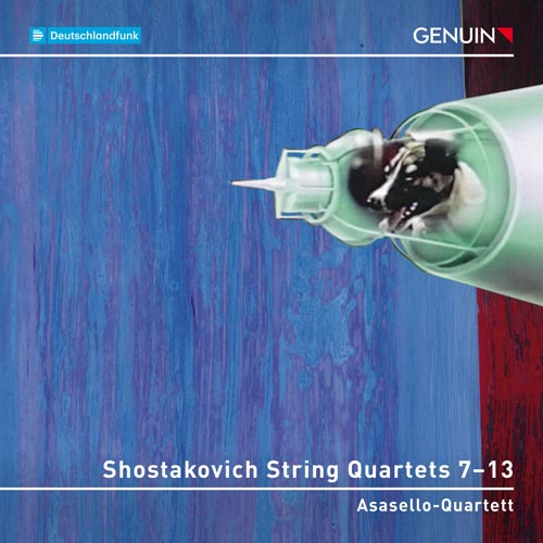 CD album cover 'Shostakovich String Quartets 7–13' (GEN 23826) with Asasello-Quartett